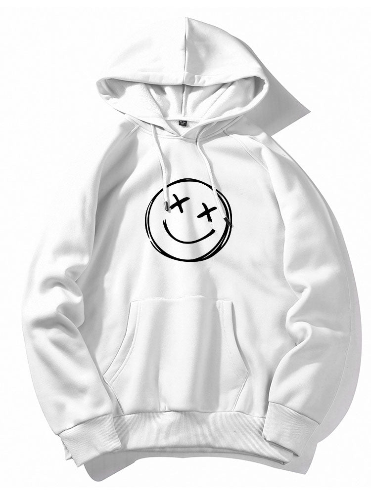 Smiley Print Hoodie